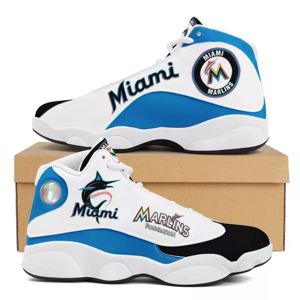 Women's Miami Marlins Limited Edition AJ13 Sneakers 001